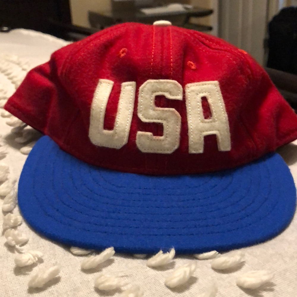 CBNWT Ebbets Field Flannel USA baseball green UV fitted size 8